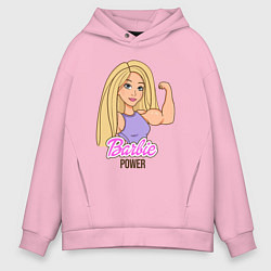 Мужское худи оверсайз Barbie power