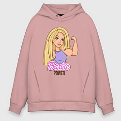 Мужское худи оверсайз Barbie power