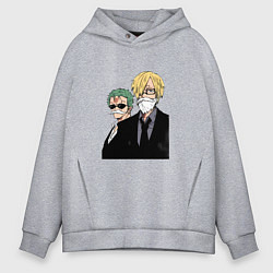 Мужское худи оверсайз Санджи Зоро Ророноа