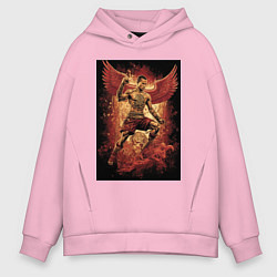 Мужское худи оверсайз Муай Тай боец с крыльями