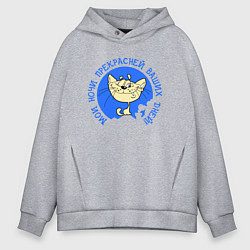 Мужское худи оверсайз Мои ночи прекрасней ваших дней