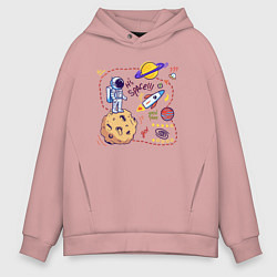 Мужское худи оверсайз Путь космонавта