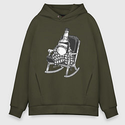 Мужское худи оверсайз Виски в кресле