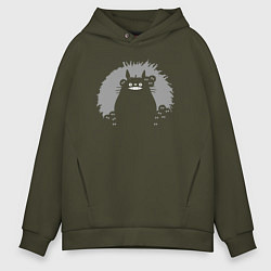 Мужское худи оверсайз Smiling Totoro