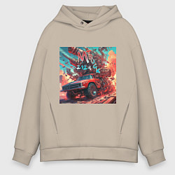 Мужское худи оверсайз M Truck 2124