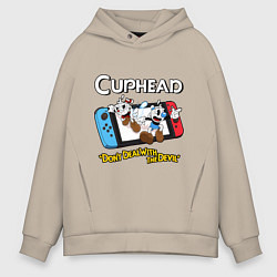 Мужское худи оверсайз Switch cuphead