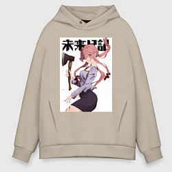 Мужское худи оверсайз Дневник будущего Юно