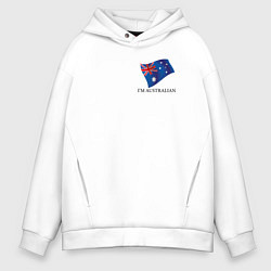 Мужское худи оверсайз Im Australian - motto