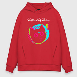 Мужское худи оверсайз Children of Bodom rock star cat