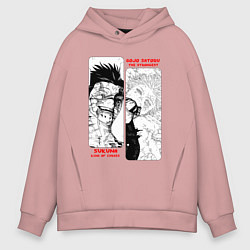 Мужское худи оверсайз Сукуна и Годжо - Магическая битва
