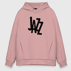 Мужское худи оверсайз Jazz retro in black