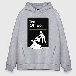 Толстовка оверсайз мужская Суп и офис, цвет: меланж