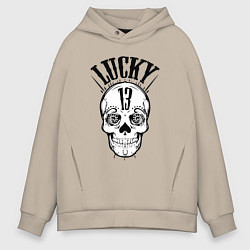 Мужское худи оверсайз Lucky skull