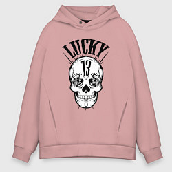 Мужское худи оверсайз Lucky skull