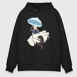 Мужское худи оверсайз Вайолет Эвергарден автозапоминающая кукла