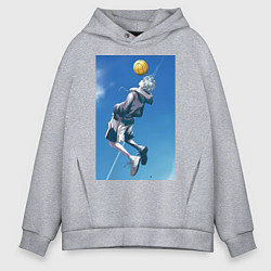 Мужское худи оверсайз Баскетбол Тэцуя Куроко арт