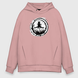 Мужское худи оверсайз Велоосенний марафон