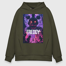 Мужское худи оверсайз Freddy - мишка Фредди