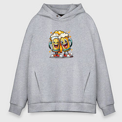 Мужское худи оверсайз Живи на полную катушку