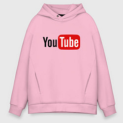 Мужское худи оверсайз You tube logo