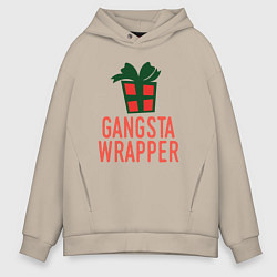 Мужское худи оверсайз Gangsta wrapper