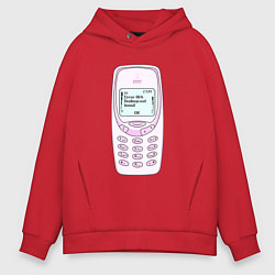 Мужское худи оверсайз Error 404 nokia