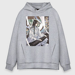 Толстовка оверсайз мужская Ванцзи Лань, цвет: меланж