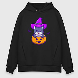 Мужское худи оверсайз Kitty halloween