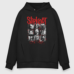 Мужское худи оверсайз Slipknot rock band