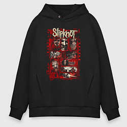 Мужское худи оверсайз Slipknot rock band