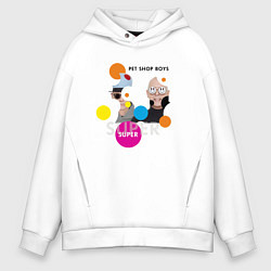 Мужское худи оверсайз Pet Shop Boys - Super