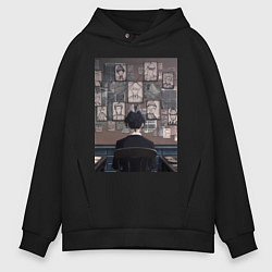 Толстовка оверсайз мужская Патриотизм Мориарти Шерлок, цвет: черный