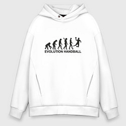 Мужское худи оверсайз Эволюция гандбола