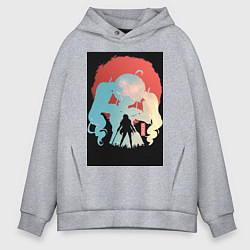 Мужское худи оверсайз Реинкарнация безработного Эрис Бореас Грейрат