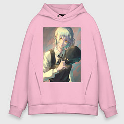 Мужское худи оверсайз Человек-бензопила Кига одна из четырех всадников