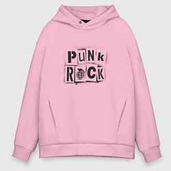 Мужское худи оверсайз Панк рок граффити