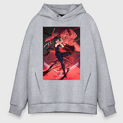 Мужское худи оверсайз Магическая битва Маки Дзэнин Тодзи Фусигуро