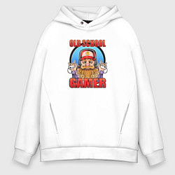 Мужское худи оверсайз Забавный ретро геймер
