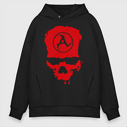 Толстовка оверсайз мужская Amatory Skull, цвет: черный