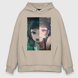 Мужское худи оверсайз Монолог фармацевта Маомао коллаж