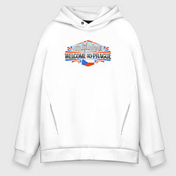 Мужское худи оверсайз Прага - добро пожаловать