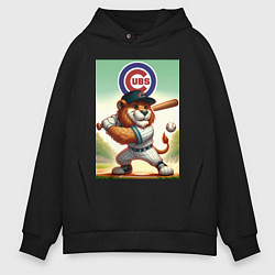 Мужское худи оверсайз Lion - batter Chicago cubs