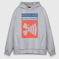 Толстовка оверсайз мужская Depeche Mode - Music for the masses merch, цвет: меланж