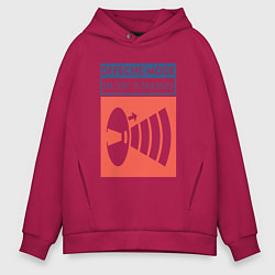 Толстовка оверсайз мужская Depeche Mode - Music for the masses merch, цвет: маджента