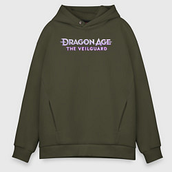 Толстовка оверсайз мужская Dragon age the veilguard logo, цвет: хаки