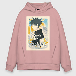 Мужское худи оверсайз Магическая битва Мэгуми Фусигуро тень