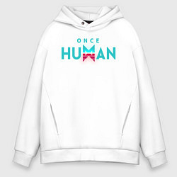 Мужское худи оверсайз Once human logo