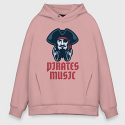 Мужское худи оверсайз Пиратская музыка