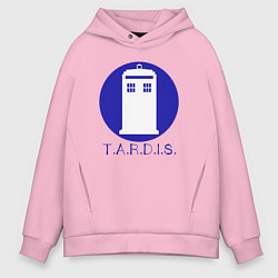 Мужское худи оверсайз Blue tardis