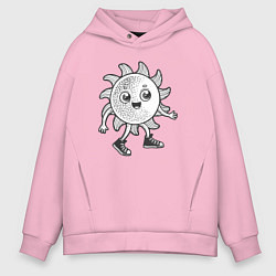 Мужское худи оверсайз Солнечный человечек